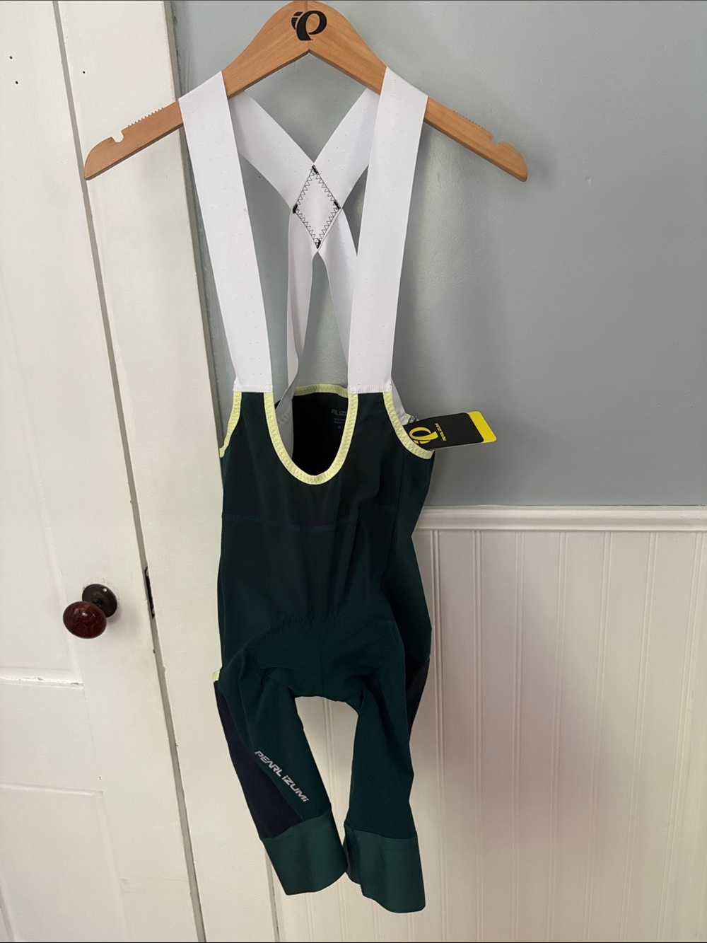 Men’s Pearl Izumi Expedition Pro Bib Shot size M, Dark Sea Green color